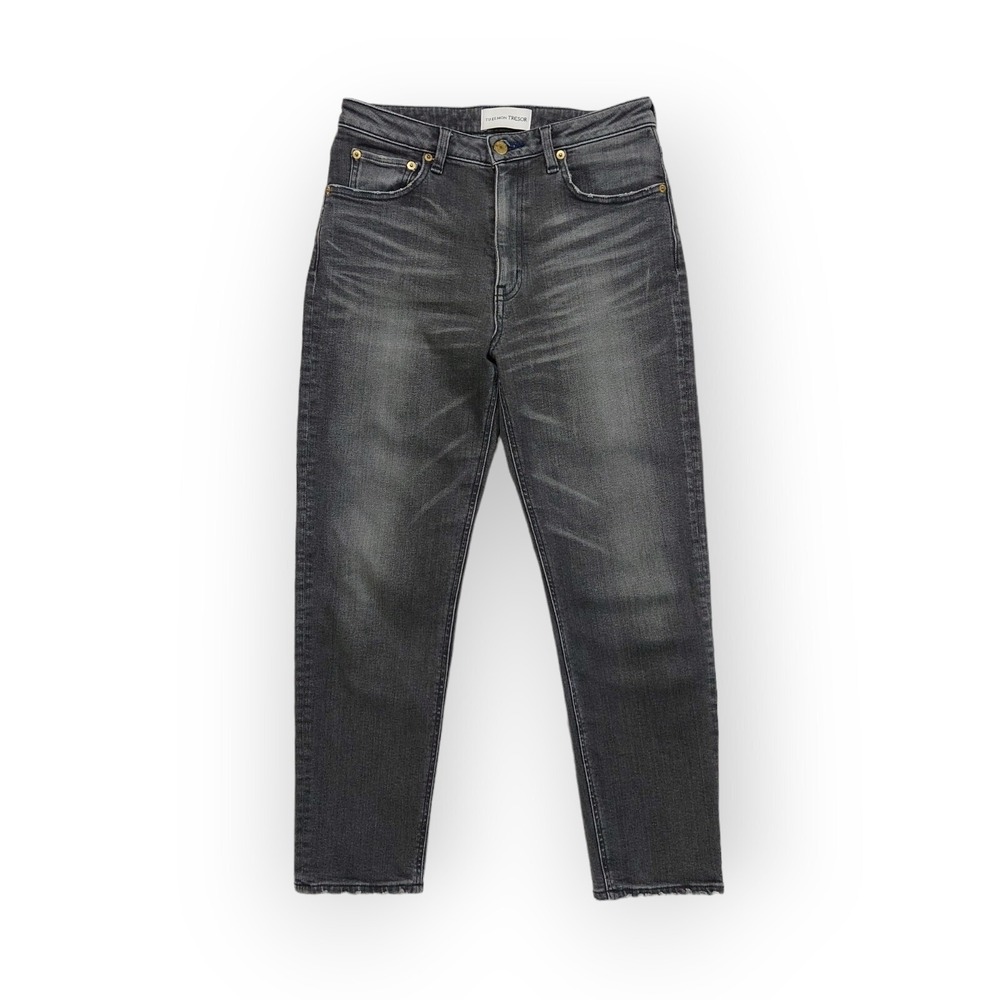 TU ES MON TRESOR The Sapphire Jean Noir High Rise Straight Leg Stretch 27